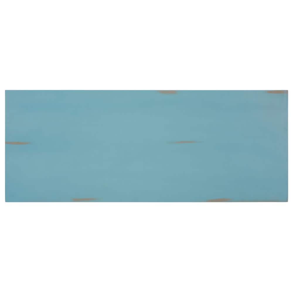 Dryden Soft Blue Wood Console Table with Storage - 40" W