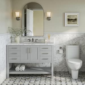 Magnolia 48 in. W x 21.5 in. D x 34.5 in. H Bath Vanity Cabinet without Top in Grey