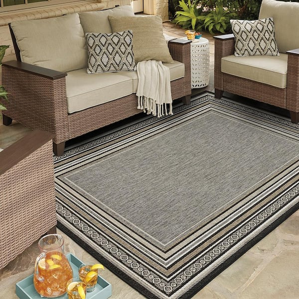 Outdoor Loma Black Rug