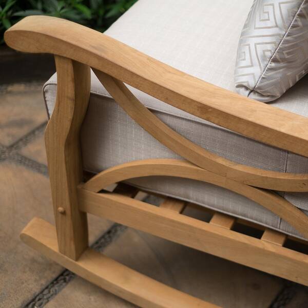 Cambridge casual deals teak rocking chair