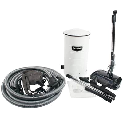 BL38 Central Vacuum with Electric Power Head and Attachment Kit with Universal Pigtail Hose