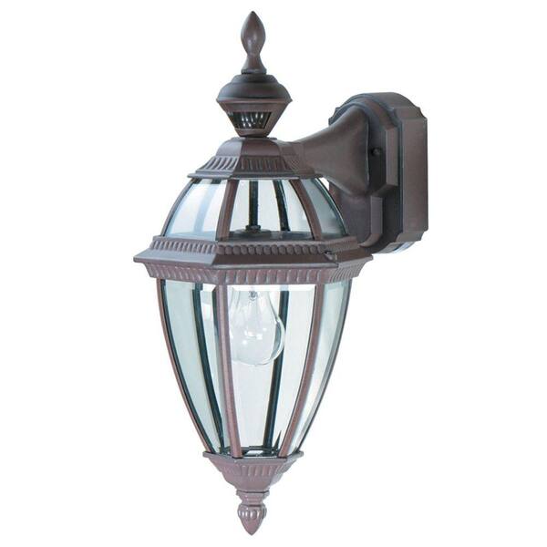 Heath Zenith 150 Degree Heritage Motion Sensing Decorative Lantern - Rust-DISCONTINUED