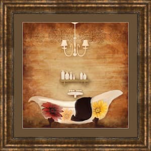 PTM Images 1-20059A Floral Message I Luxury Frame 19.25 by 21.25-Inch Espresso