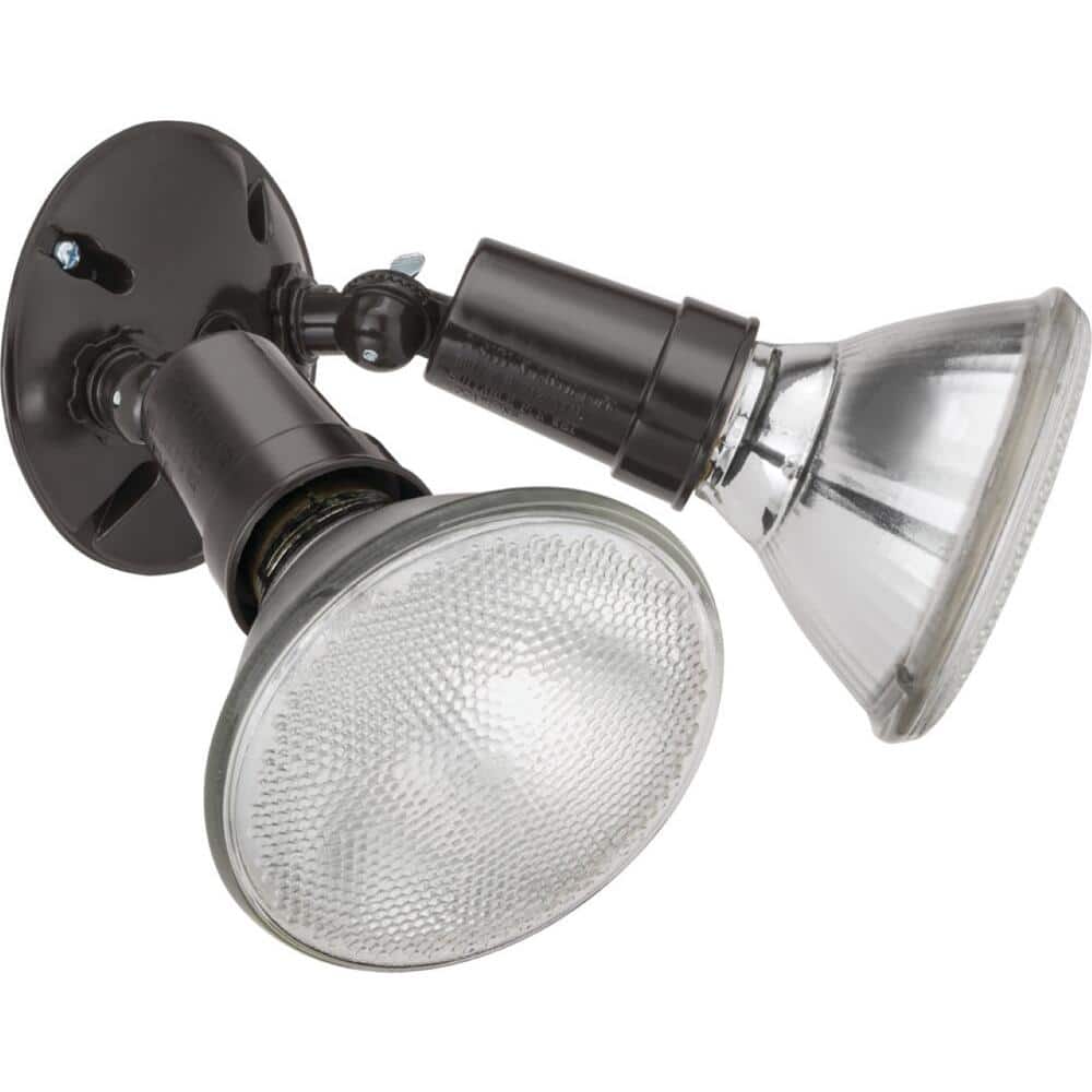 Bronze Dual Head Adjustable Outdoor Flood Light