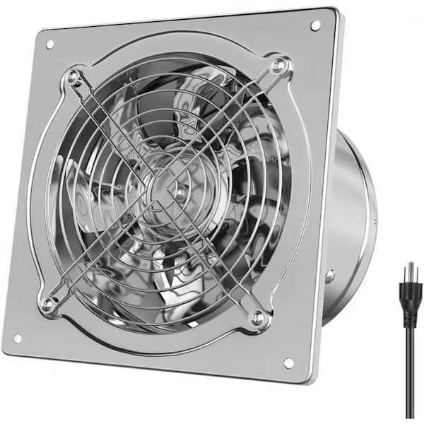 7.5 Inch Exhaust Fan with Damper and 308 CFM for Kitchen Garage Basement Shop 38W 7 Blades 3.3 ft Power Cord