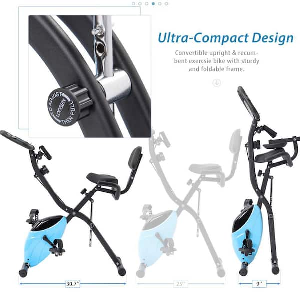 Foldable static online bike