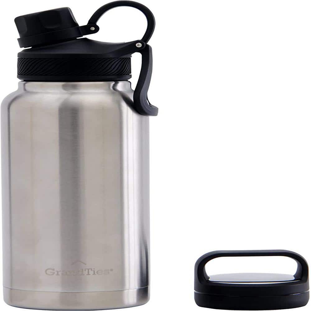 Iron Flask Sports Water Bottle - 3 Lids - 32 oz - Fire, Orange