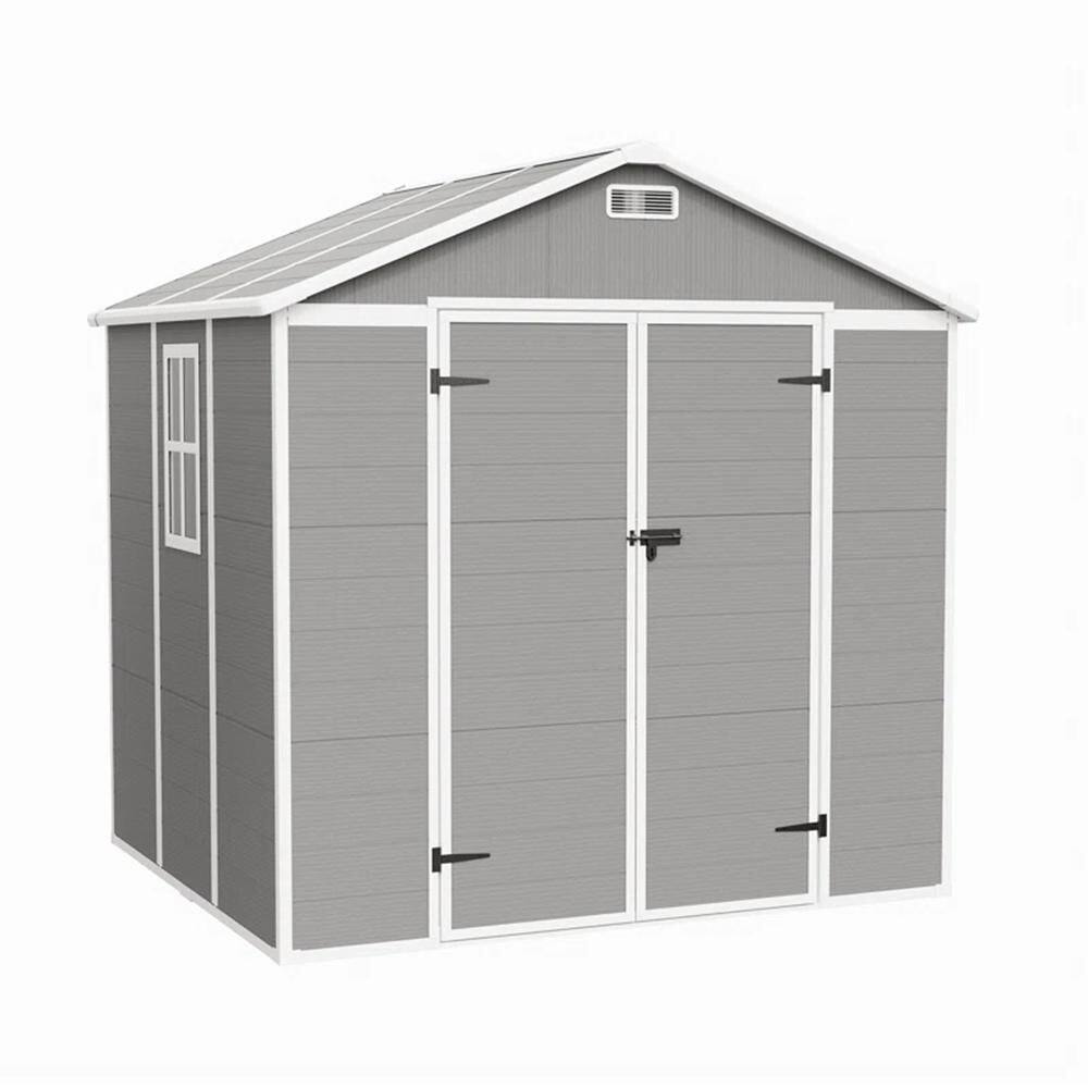 Upgraded 8 ft. W x 6 ft. D All-Weather Resin Extra Large Outdoor Plastic St