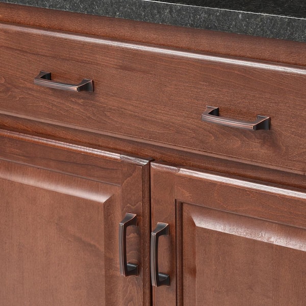 Mulholland 3 in. (76mm) Traditional Oil-Rubbed Bronze Arch Cabinet Pull