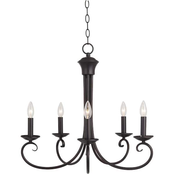 Loft 5-Light Oil-Rubbed Bronze Chandelier