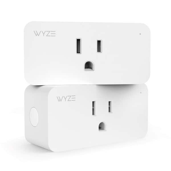 vorm oase telefoon WYZE Wi-Fi Smart Plug (2-Pack) WLPP1CFH - The Home Depot