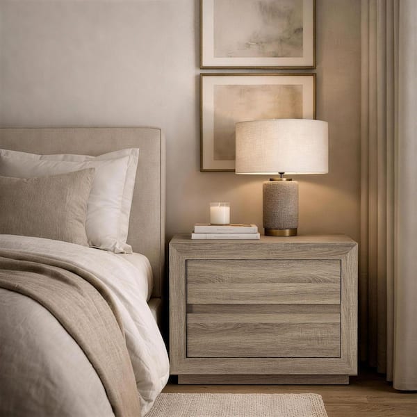 GMHS212○NORTHERN COMFORT / ノーザン Manhattan Comfort Soren Contemporary Natural Oak 2-Drawer 32 in. W