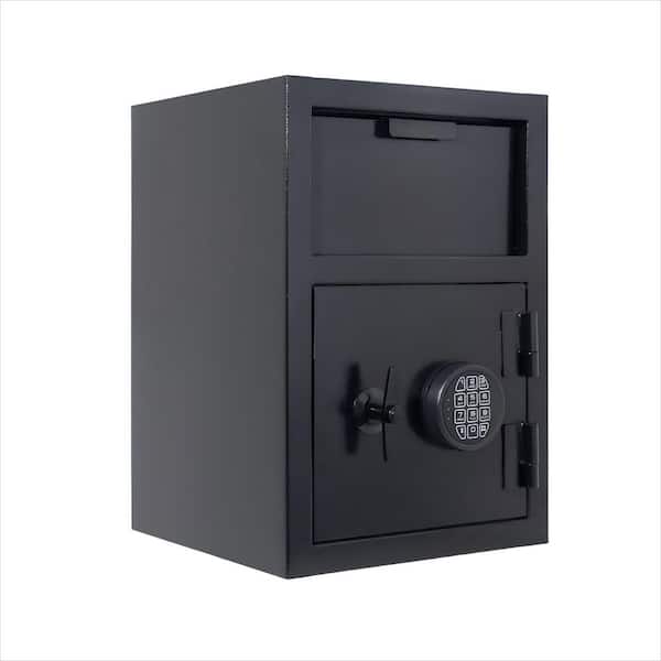 2.2 cu. ft. Carbon Steel Fire-Resistant Drop Safe with Electronic Lock and Deposit Slot in Black