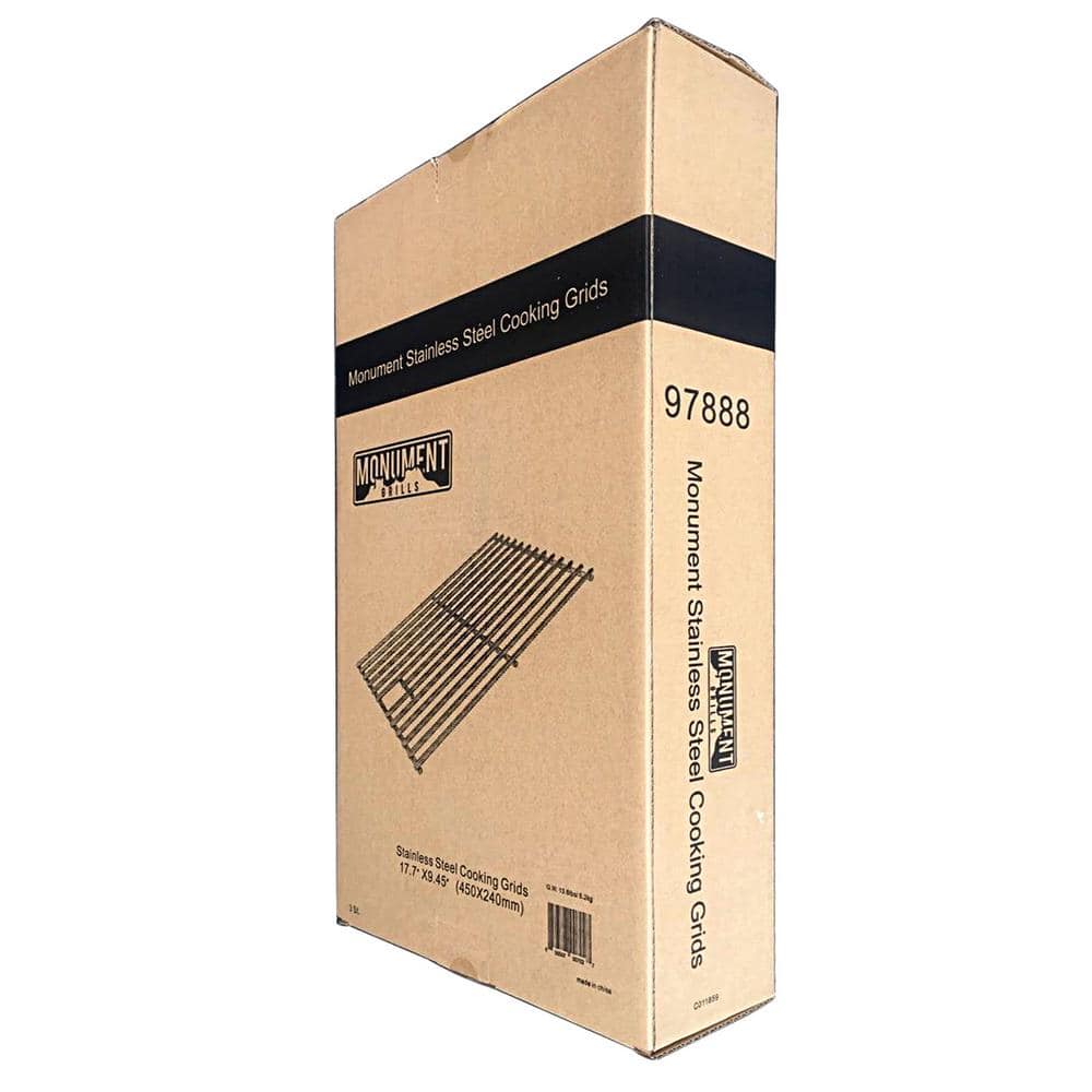 Set of 3 Stainless Steel Cooking Grids for Grills