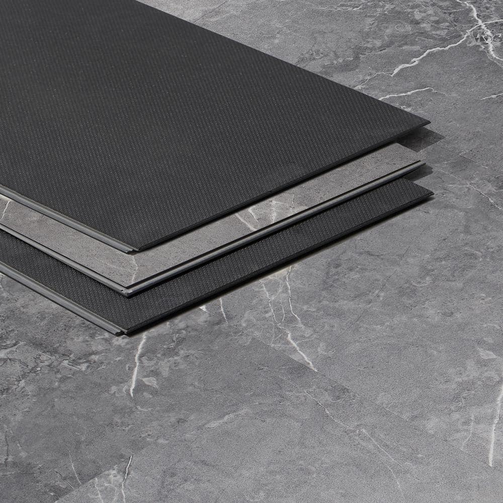 12" x 24" x 5mm Luxury Vinyl Tile Rigid Click-Lock Luxury Vinyl Tile Flooring (28.04 Sq. Ft. / Case)