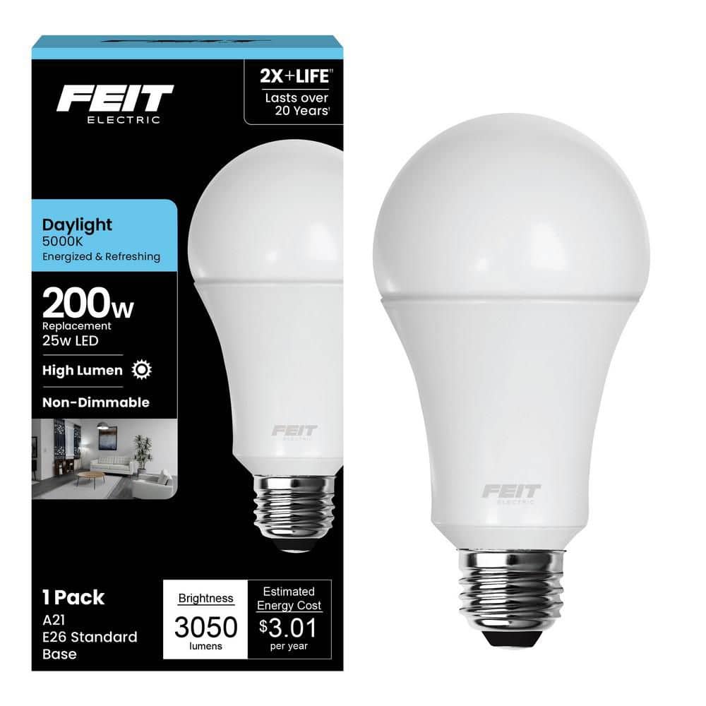 Feit Electric 200-Watt Equivalent A21 Non-Dimmable High Brightness