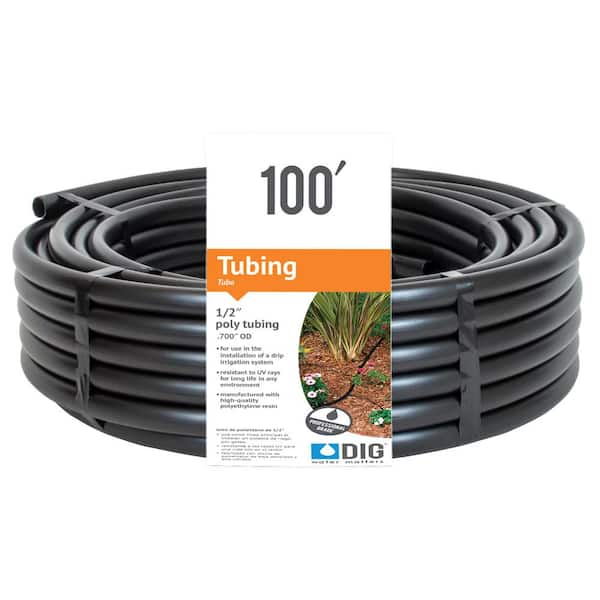 DIG 1/2 in. (0.700 O.D.) x 100 ft. Poly Drip Tubing
