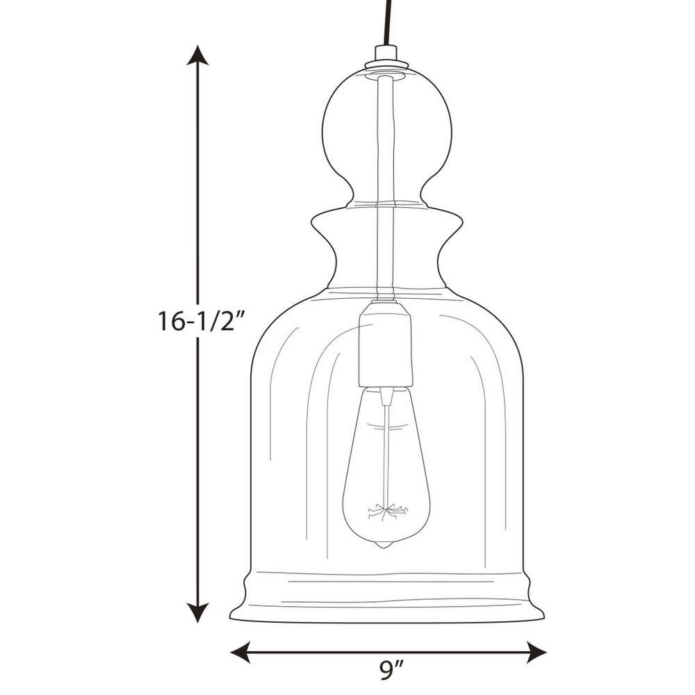 Graphite Glass Chess-Piece Pendant Light