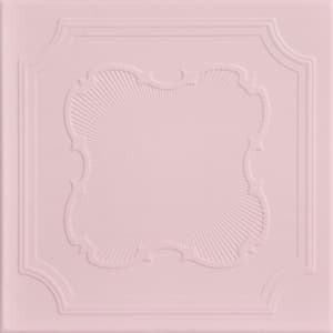 Coronado Powder Blush 1.6 ft. x 1.6 ft. Decorative Foam Glue Up Ceiling Tile (21.6 sq. ft./case)