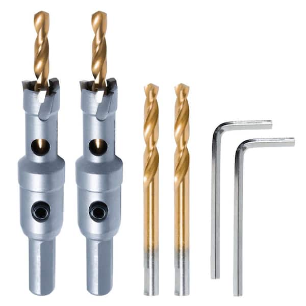 1/2 in. Carbide Hole Saw Tungsten Carbide Tipped Hole Cutter Set with Titanium-Plated Pilot Drill Bit (2-Set)