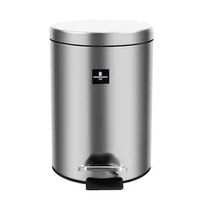 MH 5.3 Gal. Stainless Steel Touchless Step-On Metal Trash Can