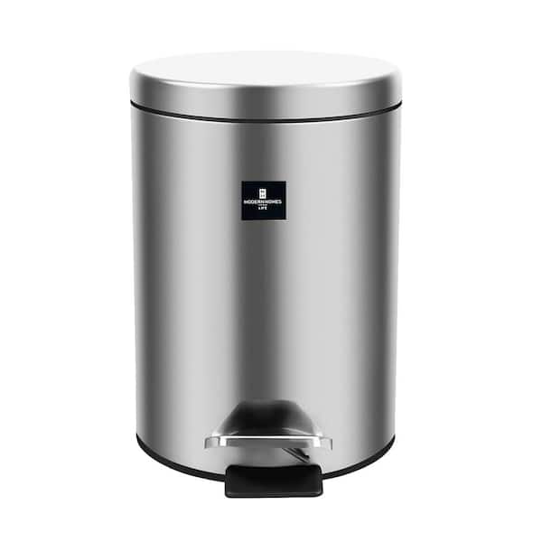 Modern Homes MH 5.3 Gal. Stainless Steel Touchless Step-On Metal Trash Can