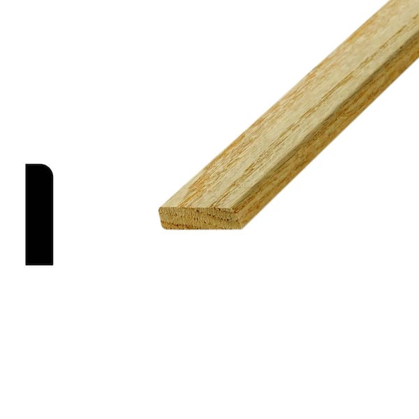 Woodgrain Millwork LWM 877 5/16 in. x 1-7/16 in. Oak Stop Moulding