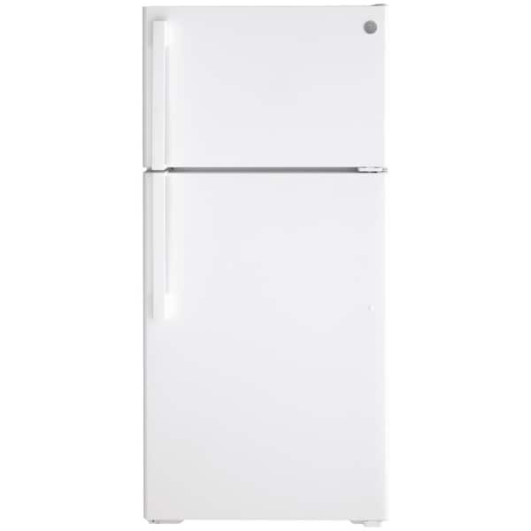 GE 15.6 cu. ft. Top Freezer Refrigerator in White
