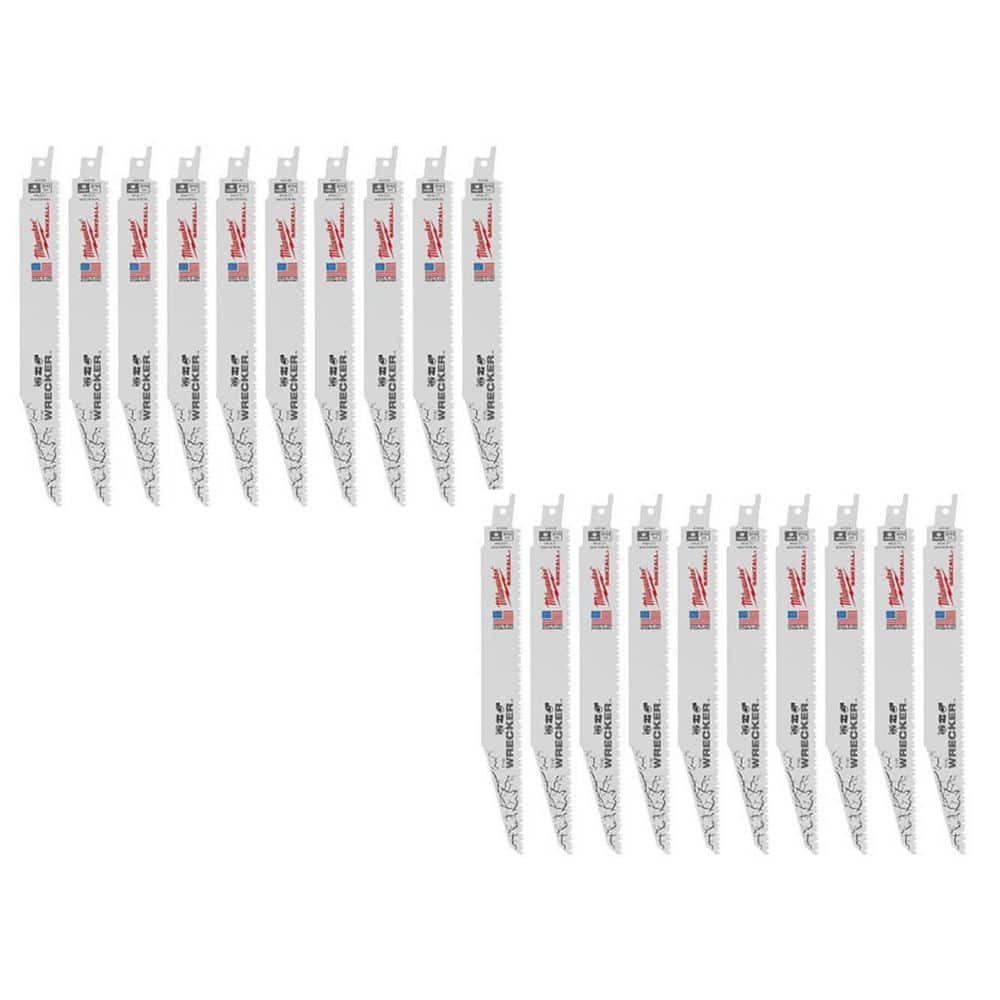 9 in. 7/11 TPI WRECKER Demolition Multi-Material Cutting SAWZALL Reciprocating Saw Blades + NIT WRECKER 2 PACK price history on PriceWatchPro