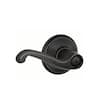 Schlage Flair Aged Bronze Privacy Bed/Bath Door Handle F40 V FLA 716 ...