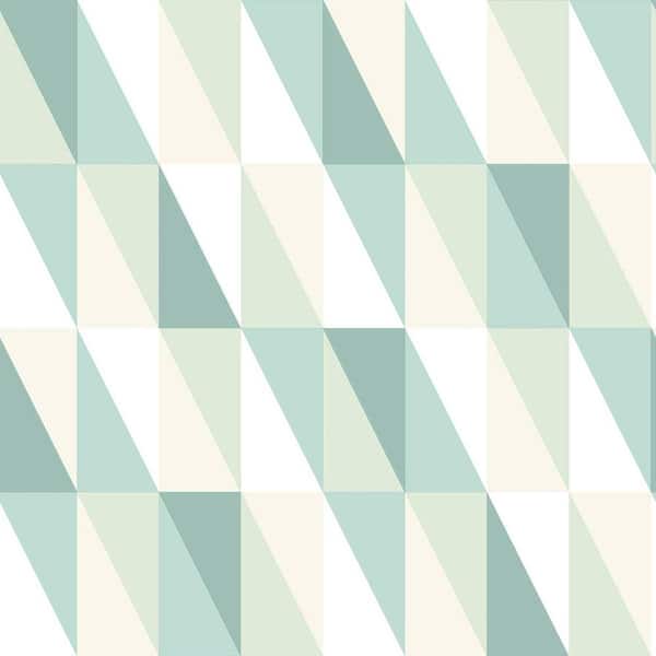 Chesapeake Blue Inez Geometric Matte Non-Pasted Wallpaper Sample