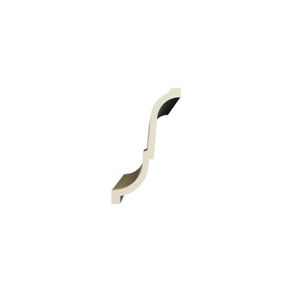 Ekena Millwork Iris 6.25 in. D x 9.75 in. W x 96 in. L Polyurethane Crown Moulding