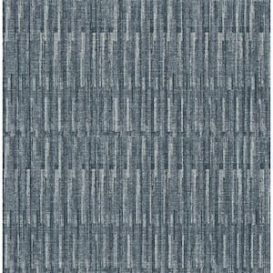Brixton Indigo Texture Indigo Paper Strippable Roll (Covers 56.4 sq. ft.)