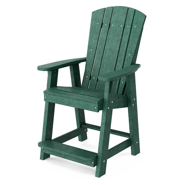 Wildridge Heritage Turf Green Plastic Outdoor Balcony Chair