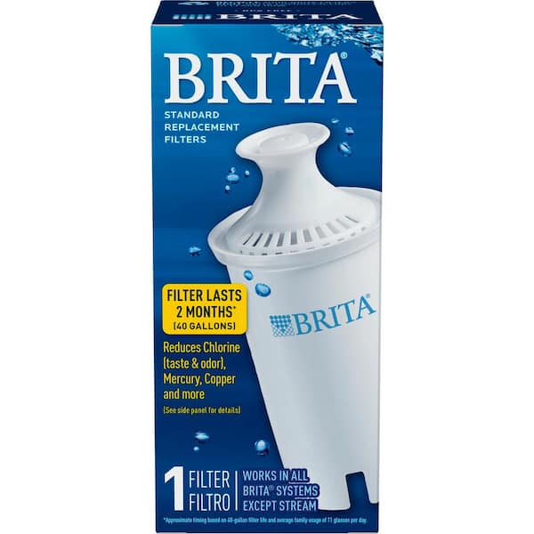 Brita Replacement Water Filter Cartridge for Water Pitcher and Dispensers,  BPA Free 6025835512 - The Home Depot