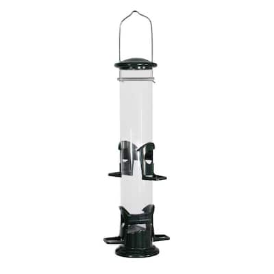 Wild Wings Plastic Tube Bird Feeder, 1.2 qt. Blue