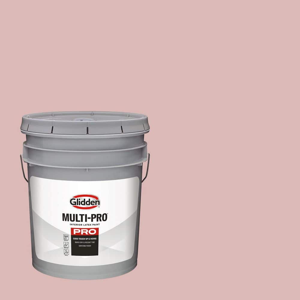 Glidden Multi-Pro 5 gal. PPG1055-3 Rose Hip Ultra Flat Interior Paint ...