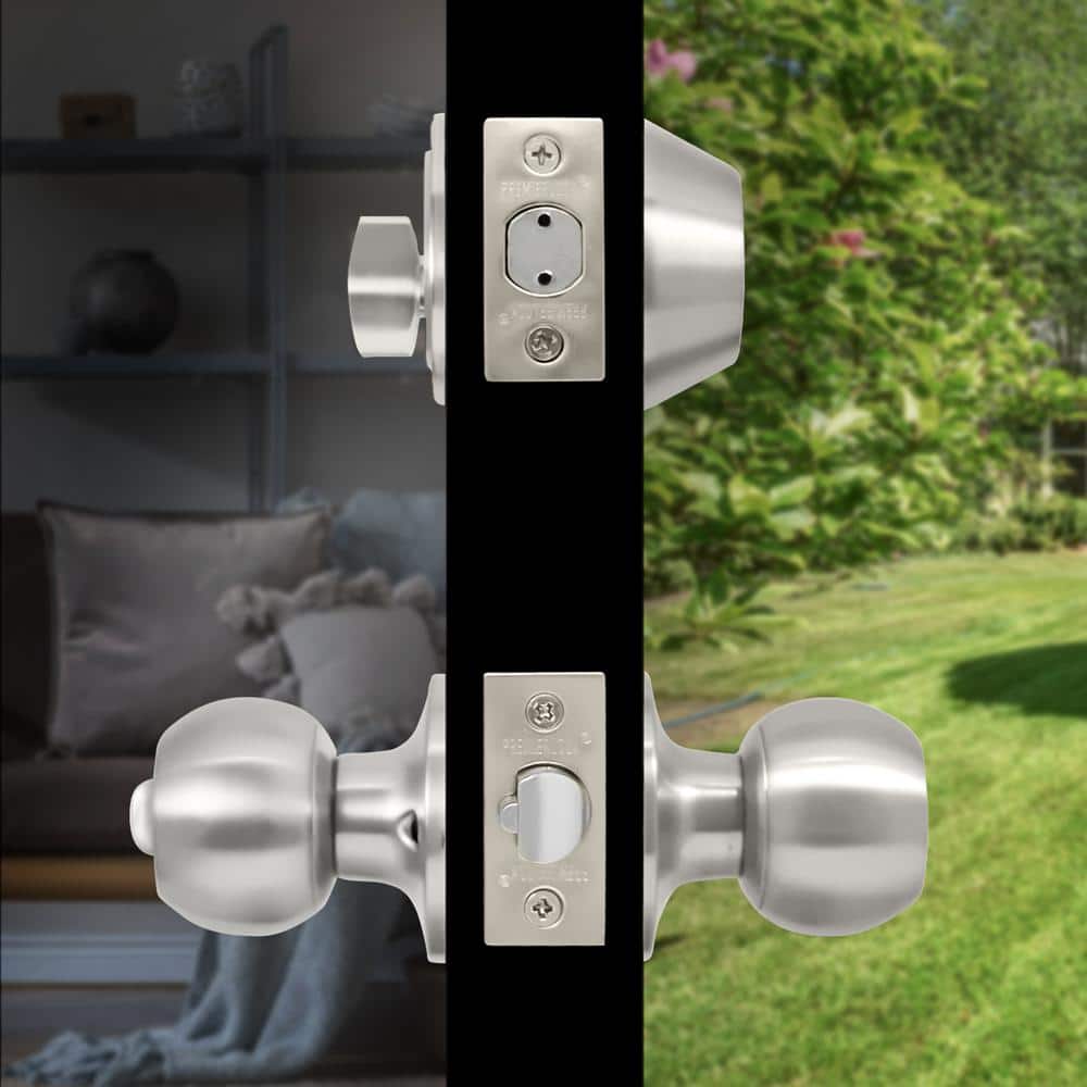 Matte Black Complete Entry Knob Set with Single Cylinder Deadbolt