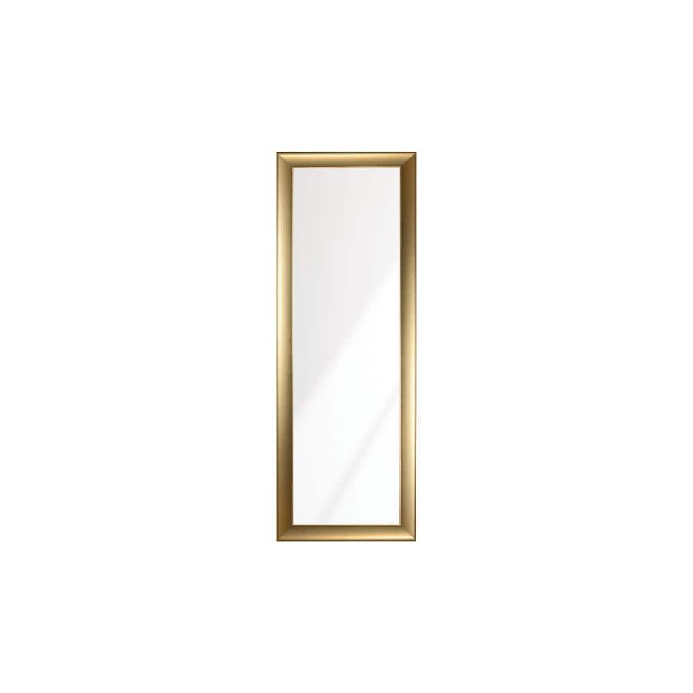 BrandtWorks Modern Swirled Gold Wall Mirror 25.5 in. W x 70.5 in. H