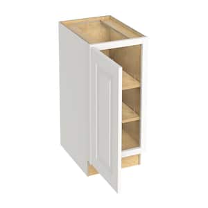 Grayson Pacific White Painted Plywood Shaker Assembled Bath Cabinet FH Sft Cls L 15 in W x 21 in D x 34.5 in H