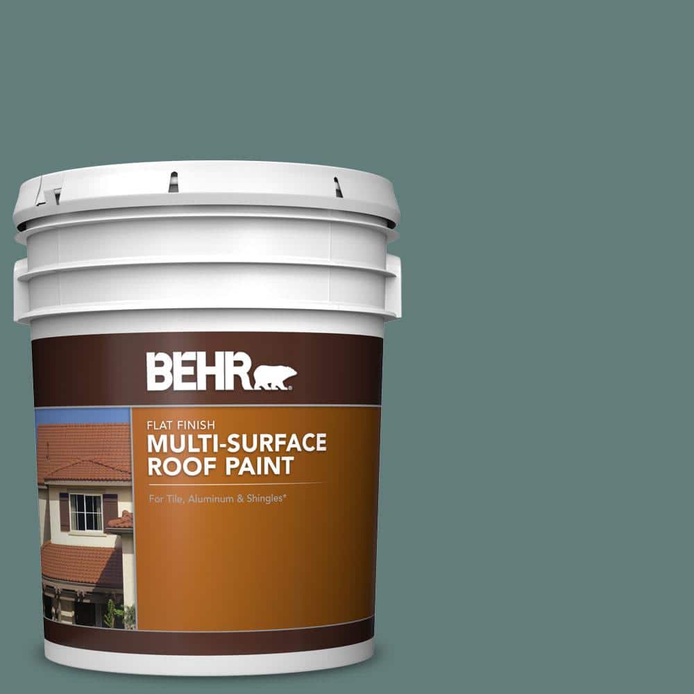 5 gal. #N430-5 Aspen Valley Flat Multi-Surface Exterior Roof Paint