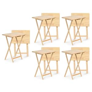 Rectangular Wooden Foldable Dining Table (Set of 10)