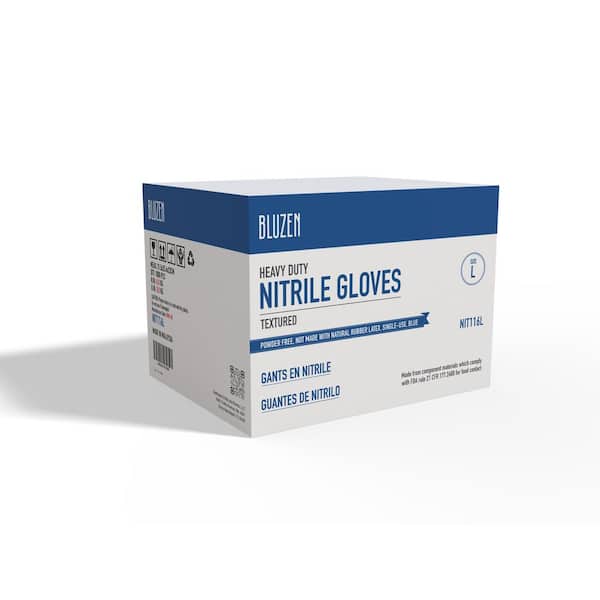 Medium Blue Examination 5.5 mil Nitrile Gloves 1000-Count Case