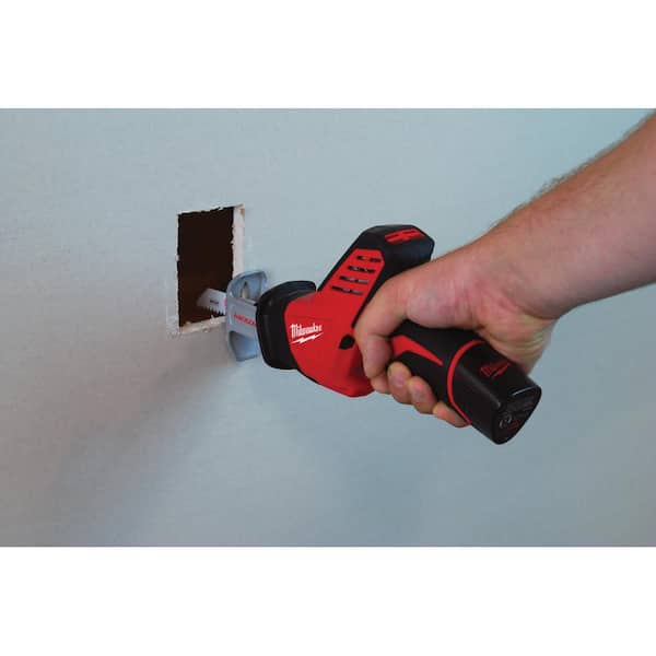 Milwaukee - M12 12V Lithium-Ion Cordless Drill/Driver and HACKZALL Combo Kit (2-Tool) with Two 1.5 Ah Batteries, Charger and Bag