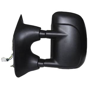 Towing Mirror for 99-00 Ford F250/F350/F450/F550 Super-Duty Pick-Up Extending Textured Black Folding LH Power