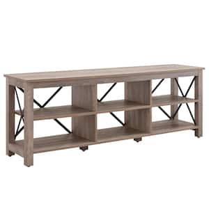 Sawyer 68 in. Gray Oak TV Stand Fits TV's up to 80 in.