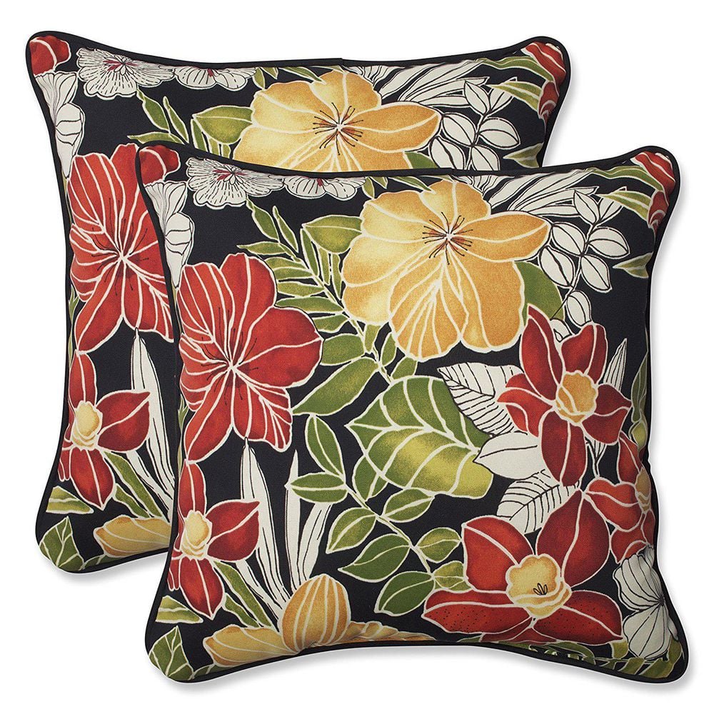 Tropic Floral Indoor/ Outdoor Accent Throw Pillow