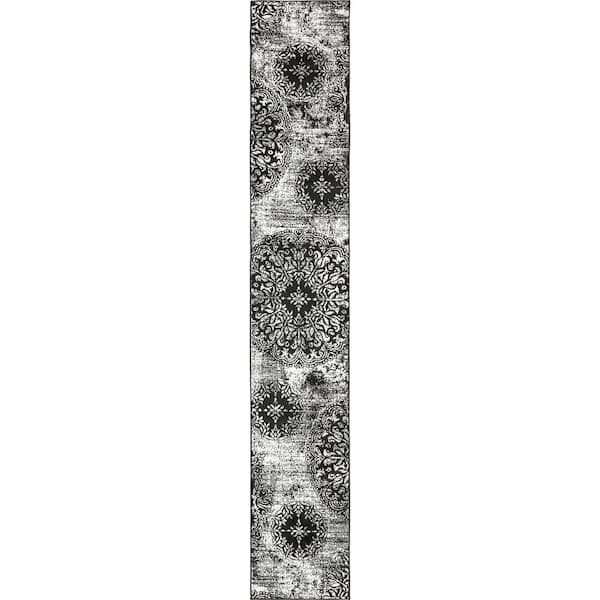 Sofia Grand Black 2' 0 x 13' 0 Runner Rug