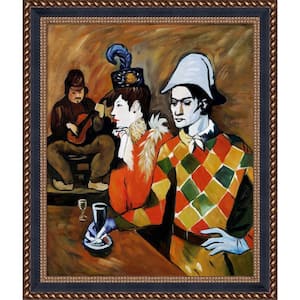 At the Lapin Agile by Pablo Picasso Verona Black and Gold Braid Framed Oil Painting Art Print 24.75 in. x 28.75 in.
