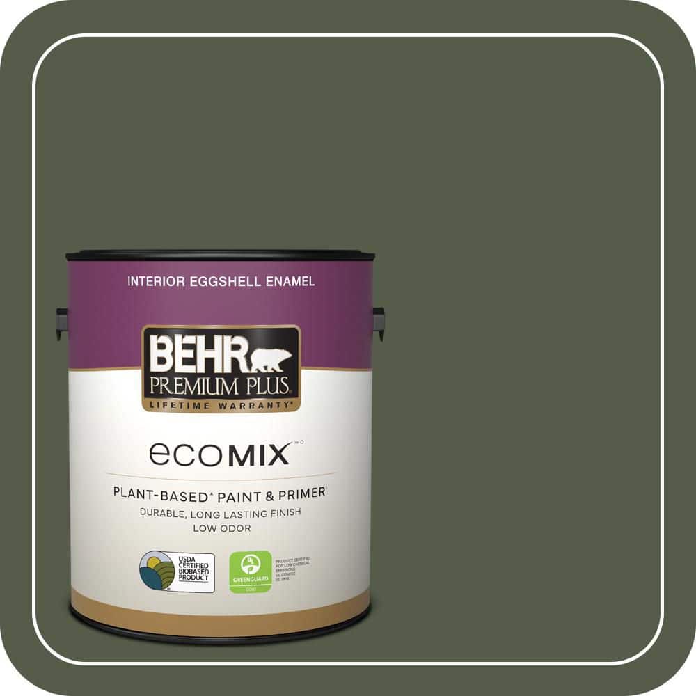 1 gal. #430F-7 Windsor Moss Eggshell Enamel EcoMix Plant-Based Interior Paint & Primer price history on PriceWatchPro